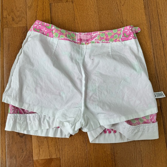 Lilly Pulitzer size 2 Faux Wrap Skirt Skort Pink Green - Picture 4 of 9